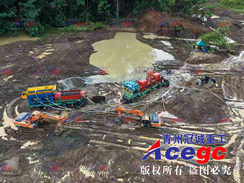 哥伦比亚选矿现场