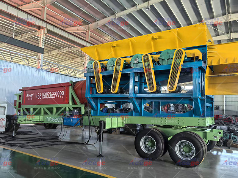 移动式石英砂筛洗脱泥设备